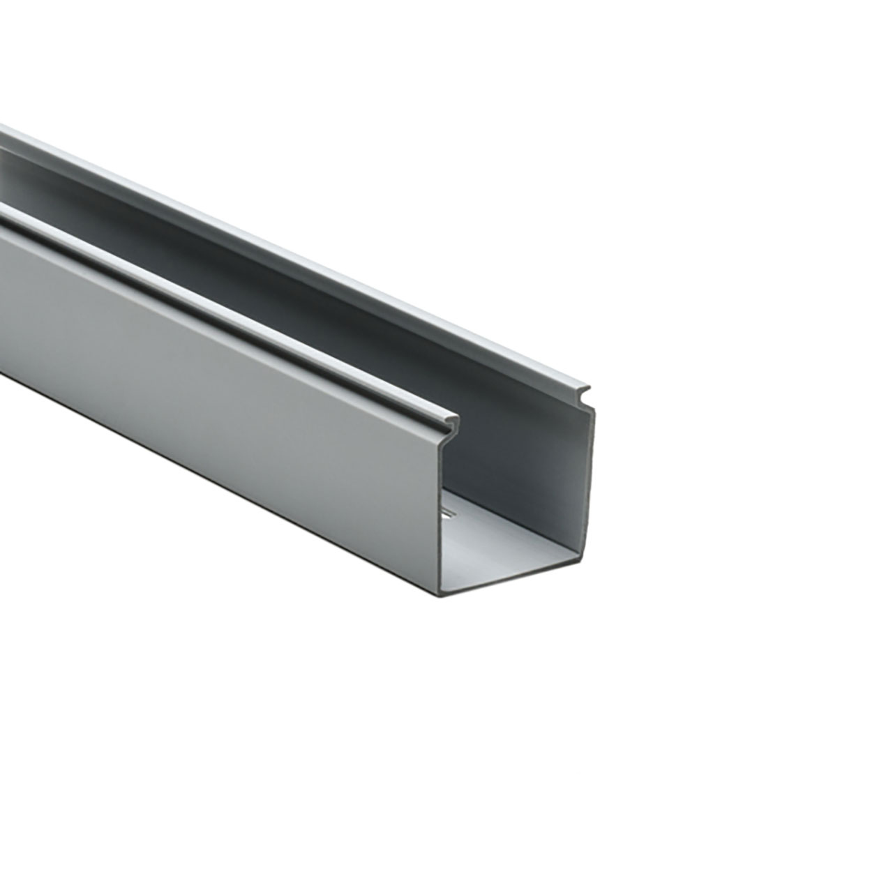 Solid Wall Wiring Duct, 2" x 2", Non-Adhesive, PVC, Gray, 120ft/Carton