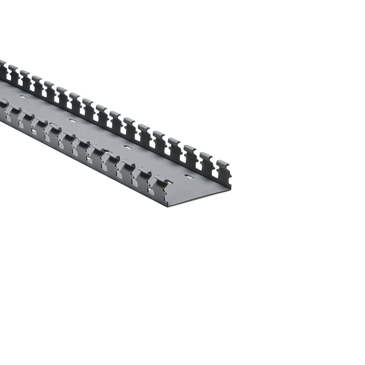 Slotted Wall Wiring Duct, 3" x 1", Non-Adhesive, PVC, Gray, 30ft/Box