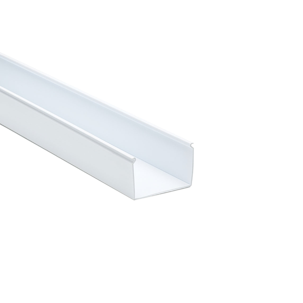 Solid Wall Wiring Duct, 3" x 2", Non-Adhesive, PVC, White, 120ft/Carton