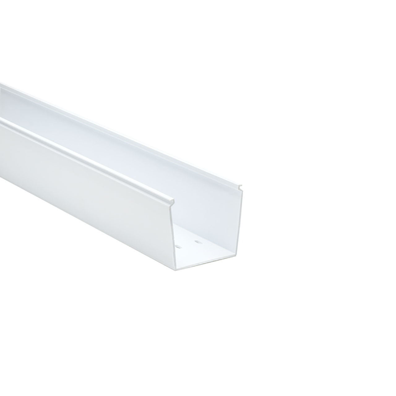 Solid Wall Wiring Duct, 3" x 3", Non-Adhesive, PVC, White, 30ft/Box