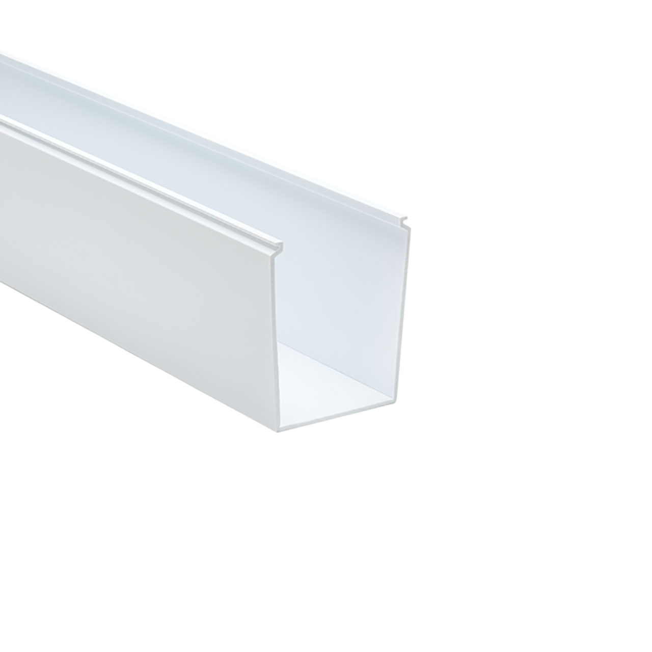 Solid Wall Wiring Duct, 3" x 4", Non-Adhesive, PVC, White, 120ft/Carton
