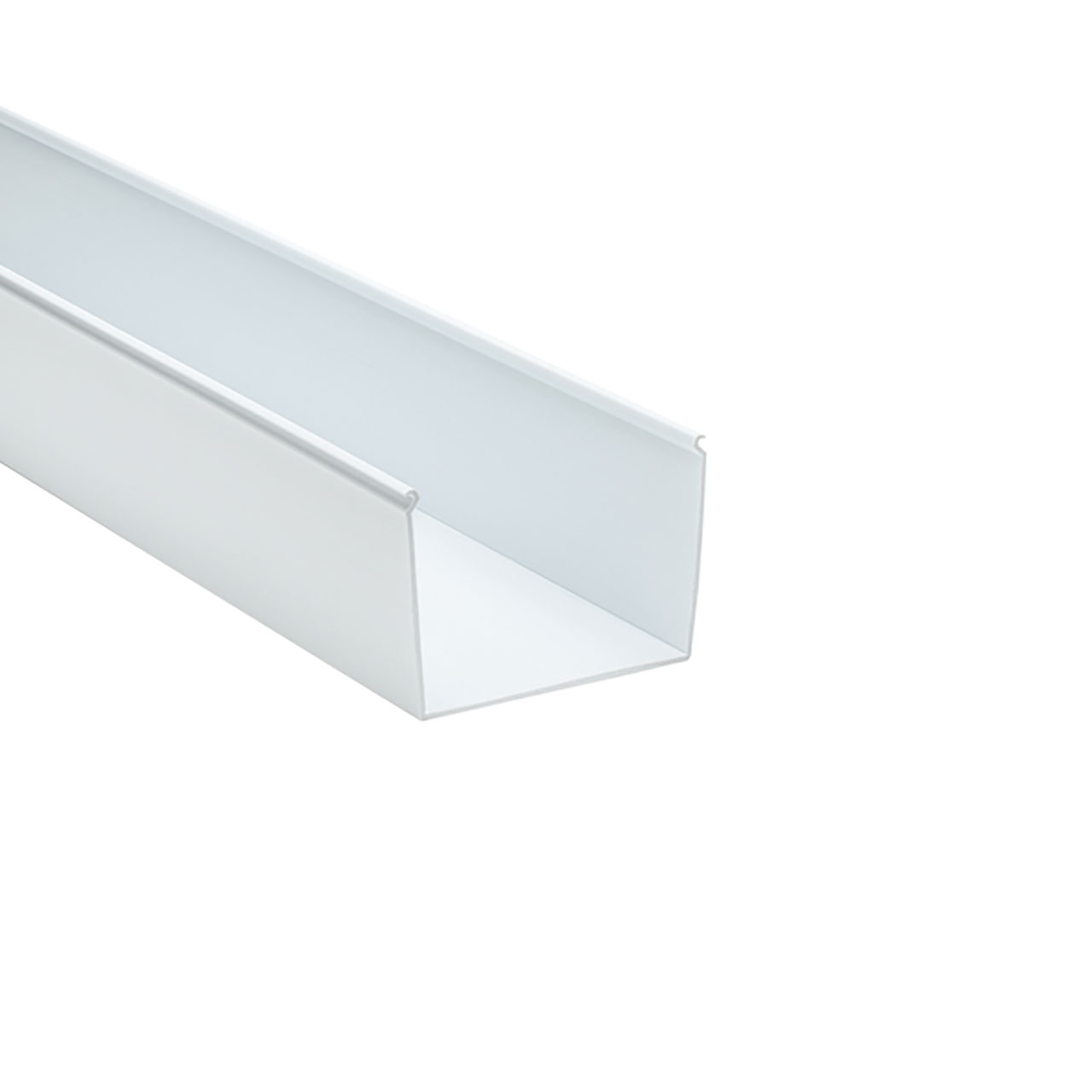 Solid Wall Wiring Duct, 4" x 3", Non-Adhesive, PVC, White, 120ft/Carton