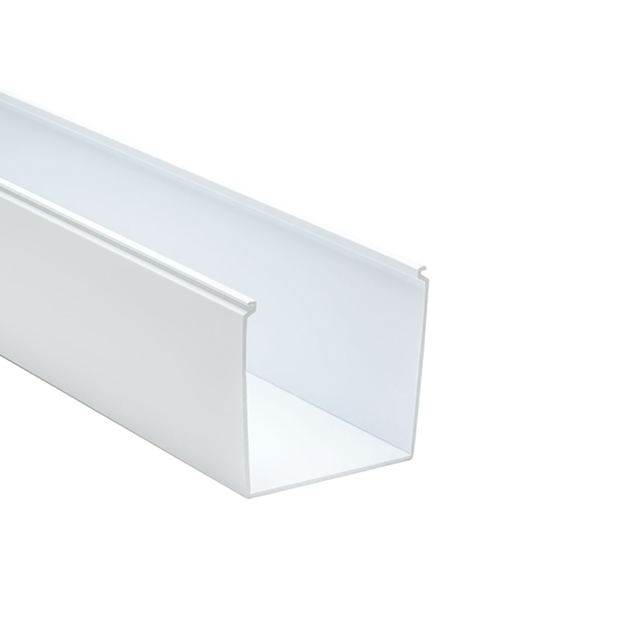 Solid Wall Wiring Duct, 4" x 4", Non-Adhesive, PVC, White, 120ft/Carton
