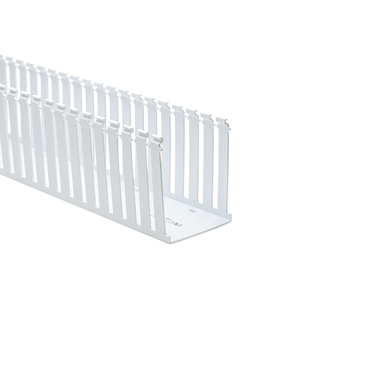 Slotted Wall Wiring Duct, 4" x 5", Non-Adhesive, PVC, Black, 60ft/Carton