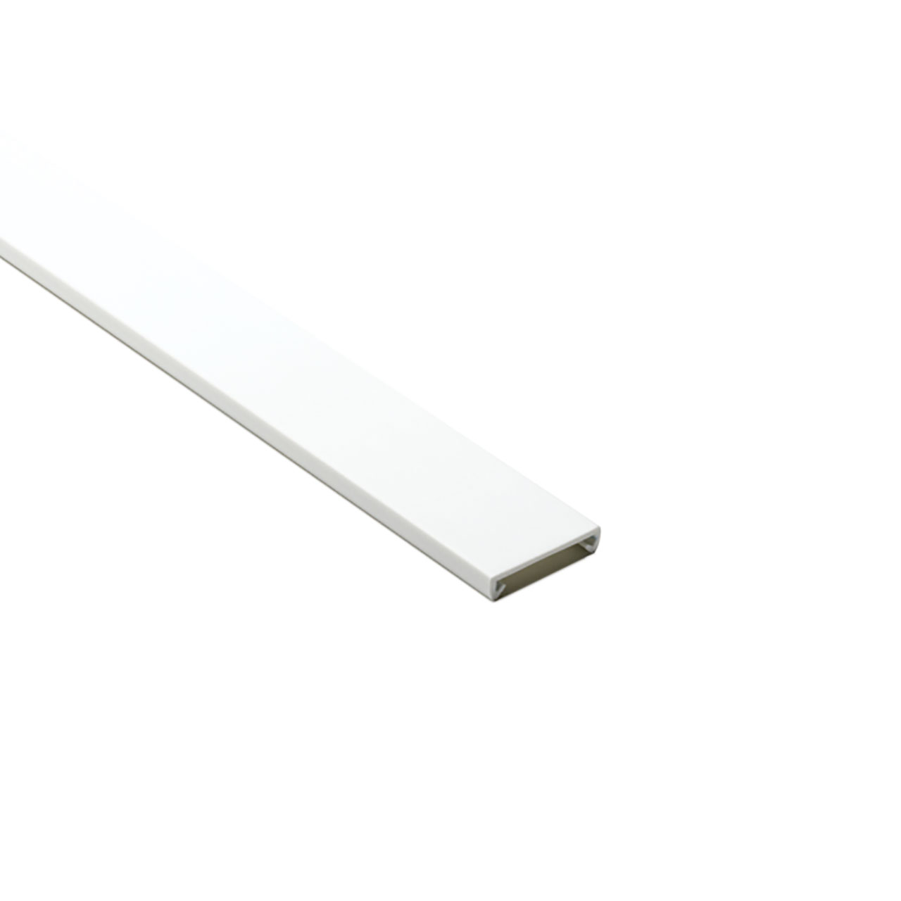 Wiring Duct Cover for 1.5" Duct, 7 ft Long, PVC, White, 140 ft/carton