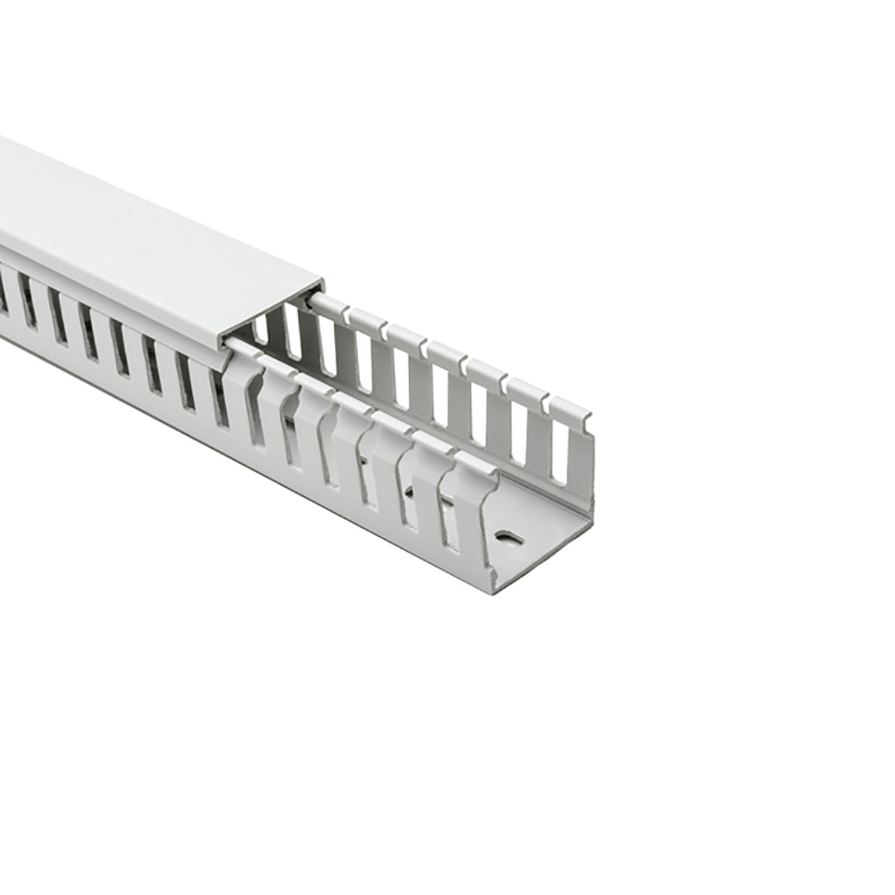 Halogen Free Slotted Wiring Duct, without Adhesive, 37.5mm x 37.5mm, Piece/ABS, Gray RAL, 40 m/Box