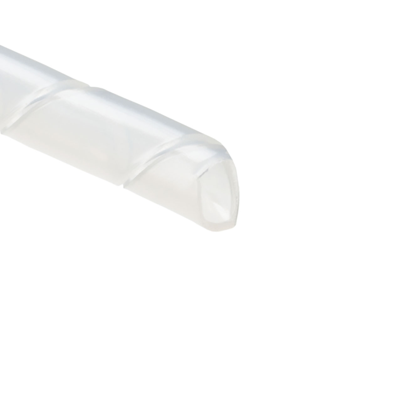 Spiralwrap Protective Sheathing, 0.25" Diameter, PA6, Natural, 100 ft/roll