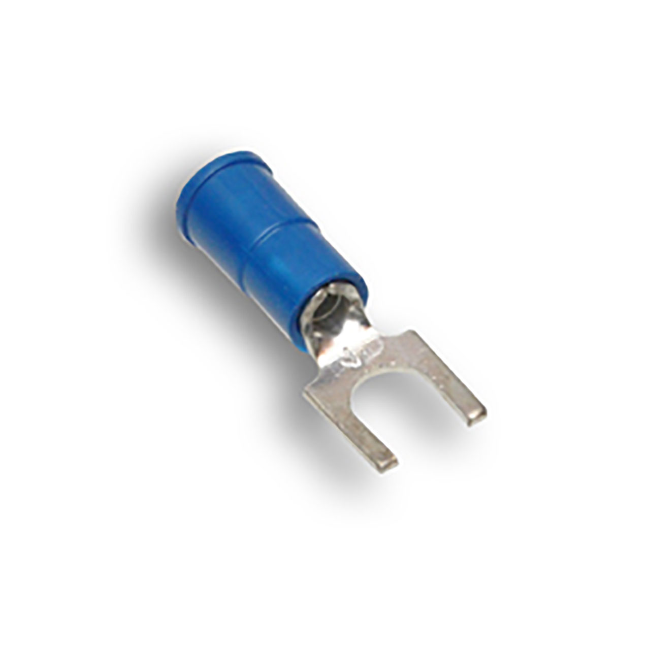 Blue Vinyl Spade Terminal 8-10 Stud 100/Bag