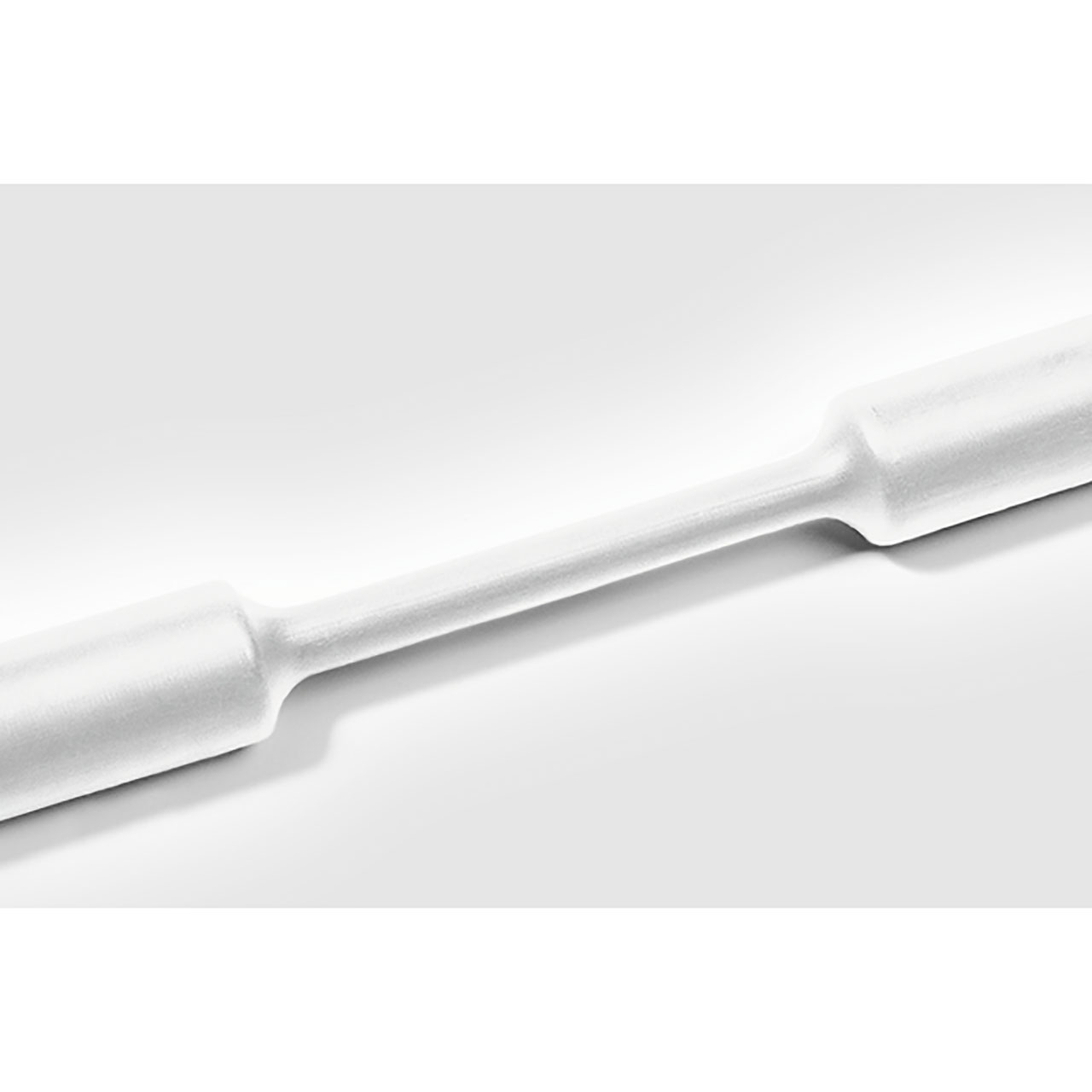 Heat Shrink Tubing, 4' Long Stick, 2:1 Shrink Ratio, 2.0", 50.8/25.4 Dia, PO, White, 6 per Package