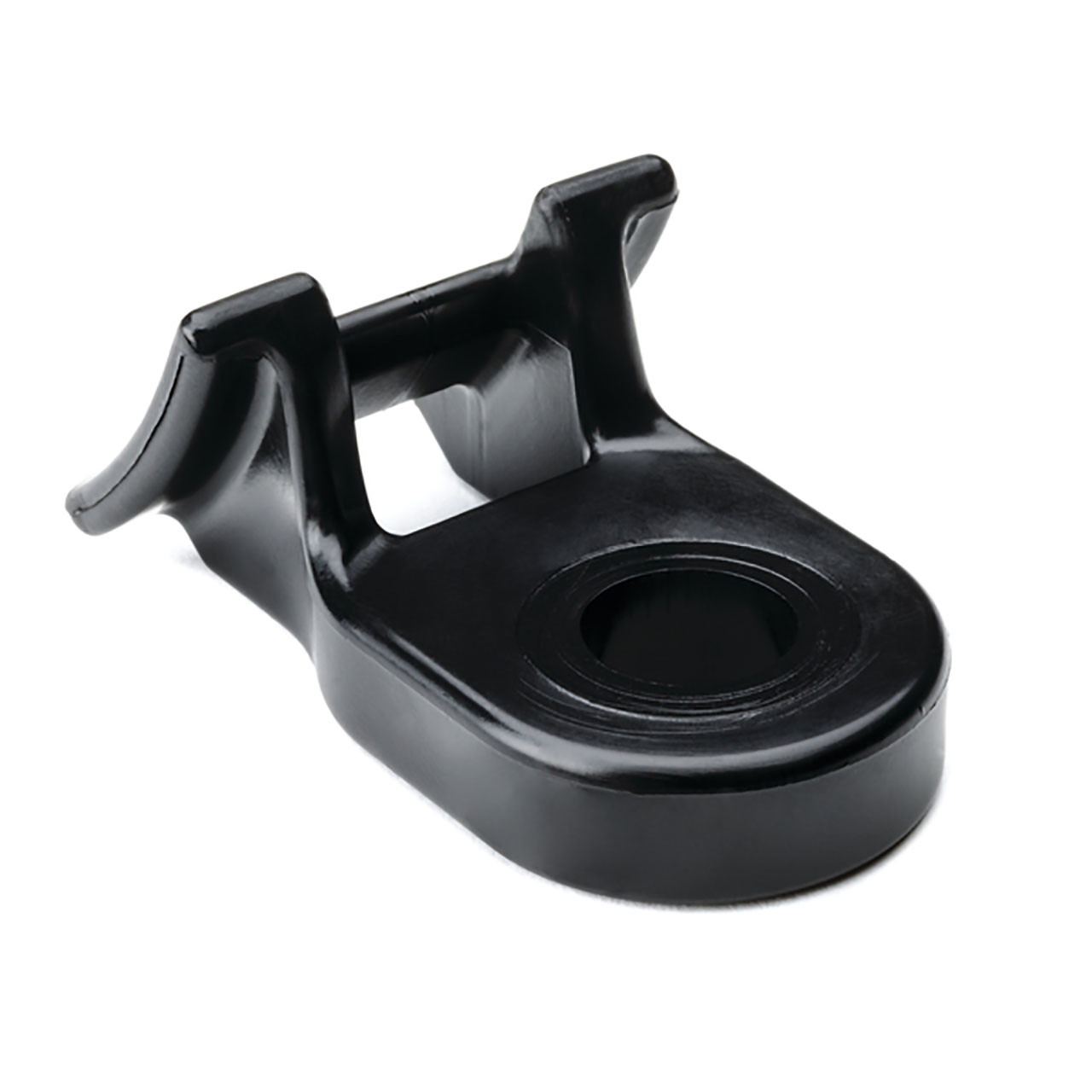 Medium Torque Cable Tie Mount, Mounting Hole Dia. 0.375", Max Torque 40.0 lb - ft, PA66HIRHSUV, Black, 500 per Package