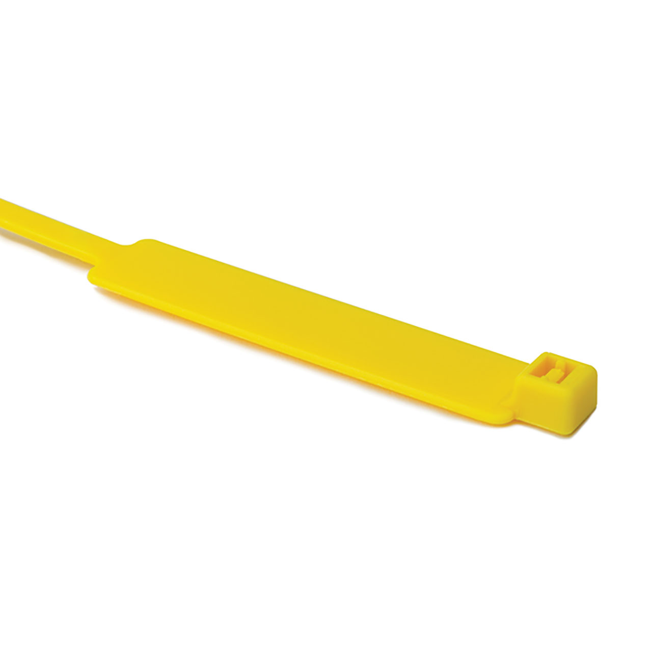 MilSpec Identification Tie, 8" Long, MS3368, 50lb Tensile Strength, PA66, Yellow, 100 per Package