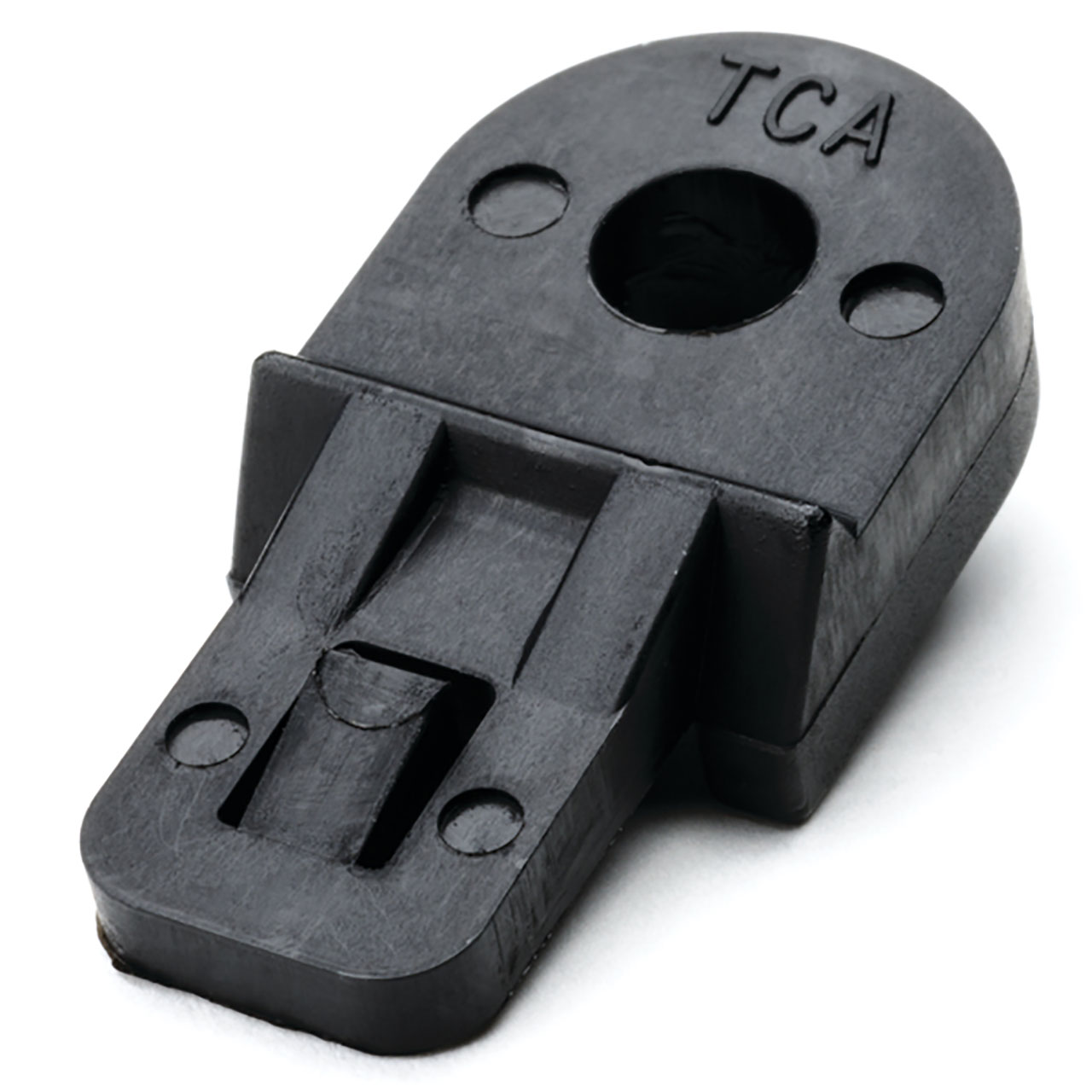 Lashing Tie Mount, 0.73 x 1.5", 0.25" Screw, PA66HS, Black, 100 per Package