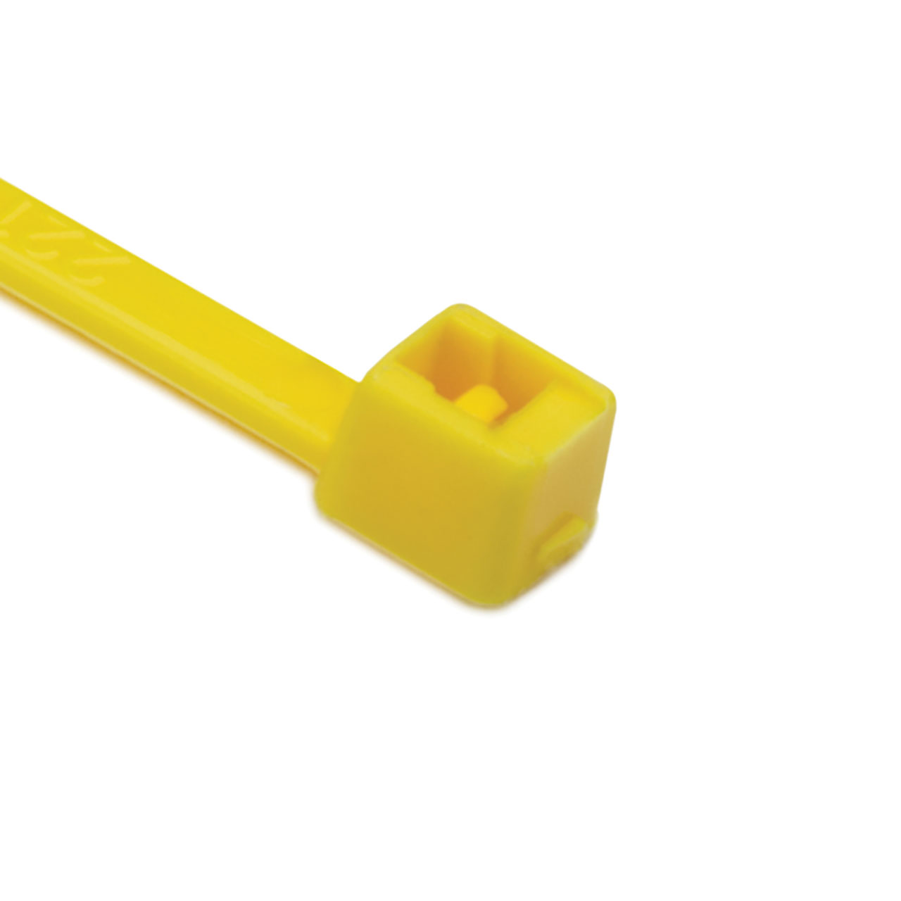 Cable Tie, 5.5" Long, UL Rated, 18lb Tensile Strength, PA66, Yellow, 1000 per Package