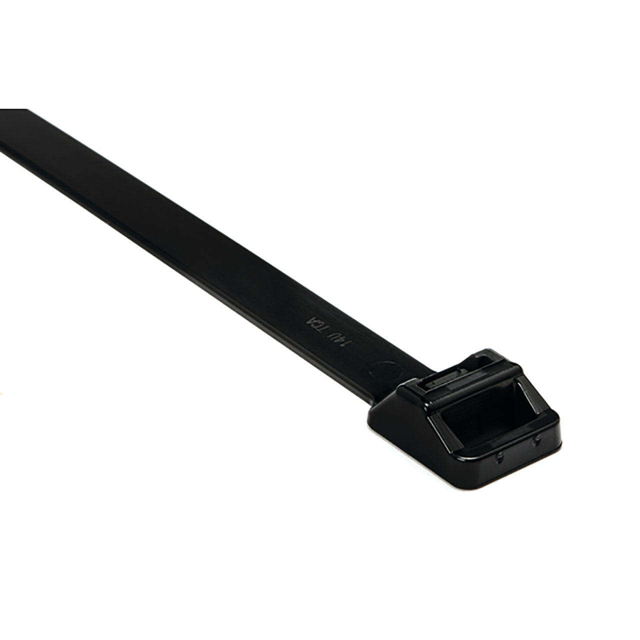 Heavy Duty Cable Tie, 20" Long, UL Rated, 250lb Tensile Strength, PA66, Black, 25 per Package