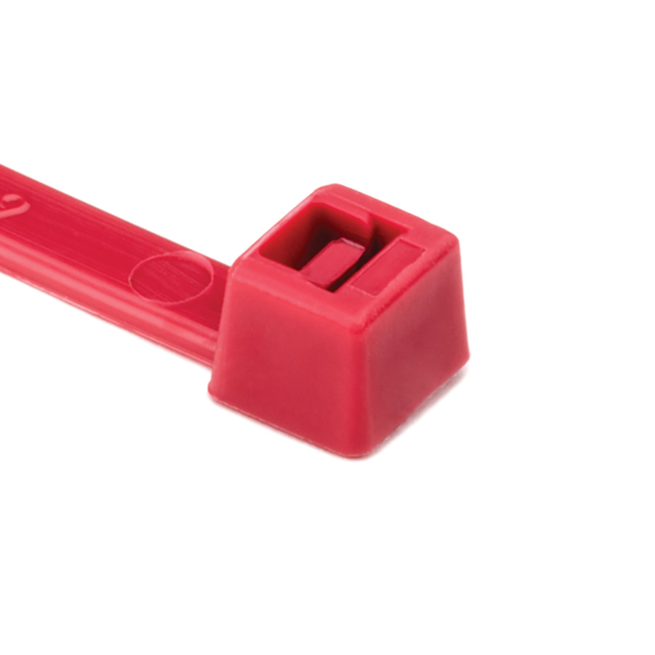 Cable Tie, 15" Long, UL Rated, 50lb Tensile Strength, PA66, Red, 100 per Package