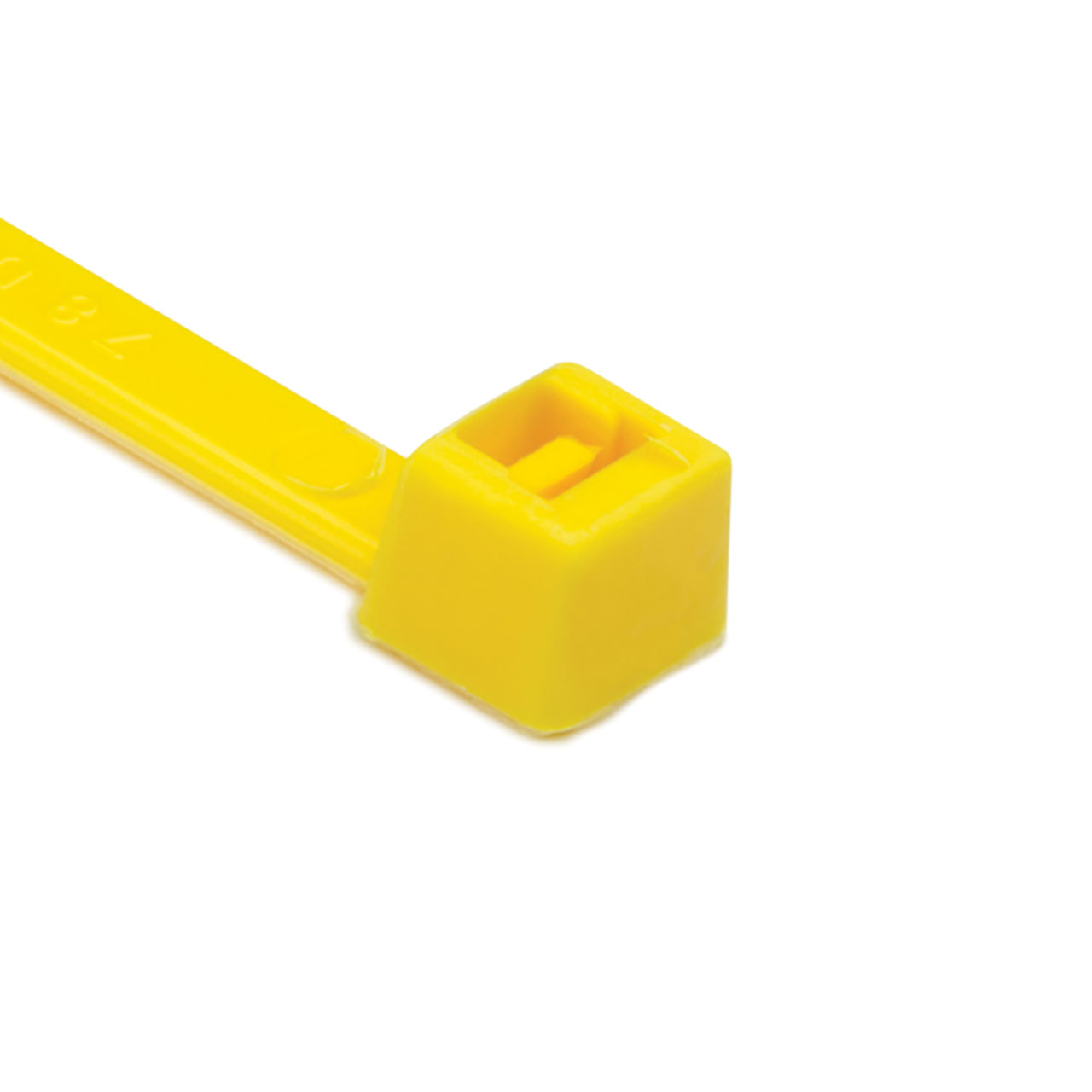 Cable Tie, 15" Long, UL Rated, 50lb Tensile Strength, PA66, Yellow, 100 per Package