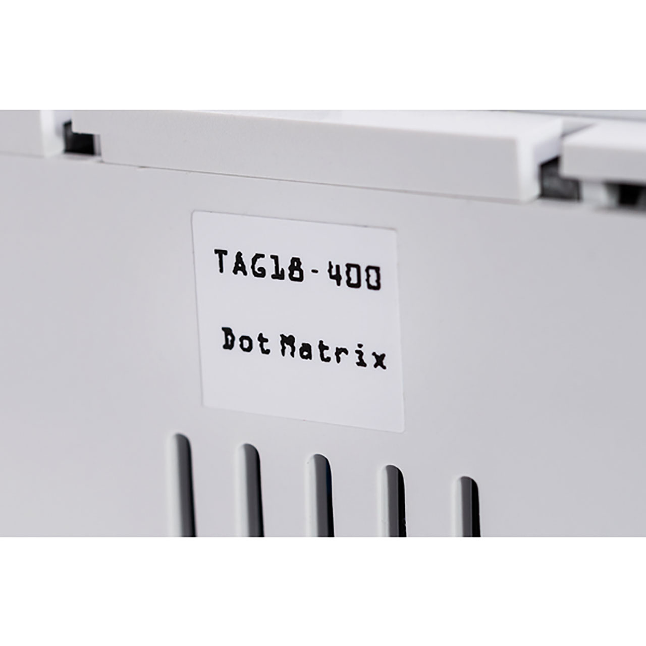 Dot Matrix Label, 0.75" x 1.5", 1 Across, Polyester, White, 5000 per Package
