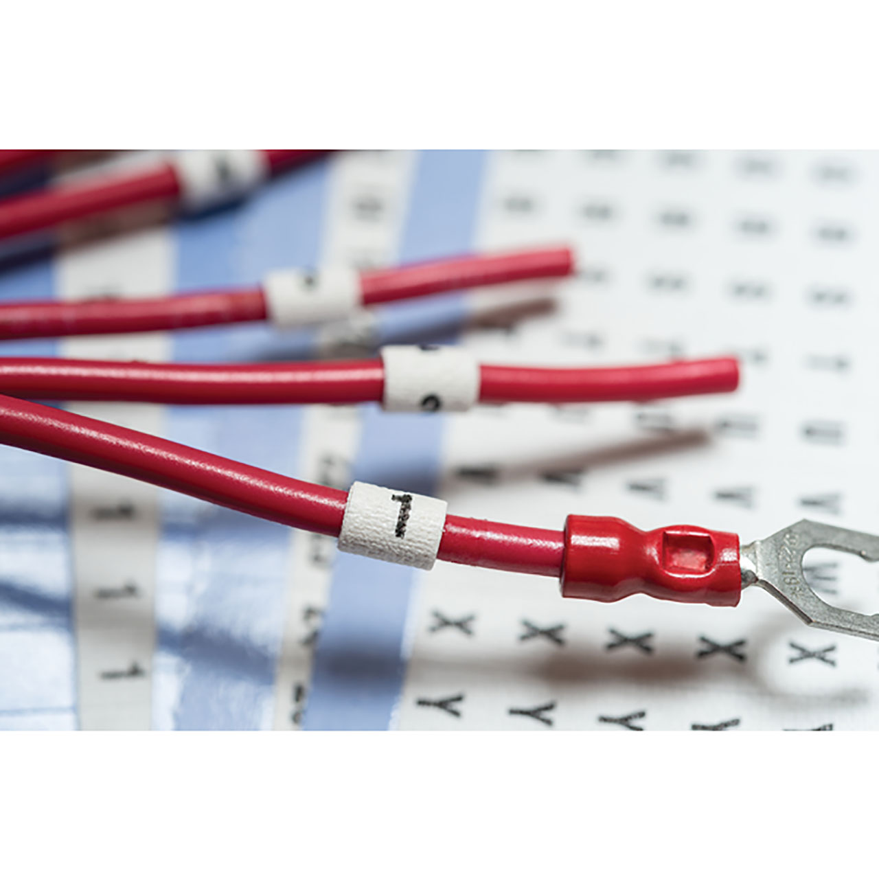 Handi-Card Wire and Cable Markers, 0.25" x 1.5", Solid Letter B, 36 Per Card, TYHC, White, 25 per Package