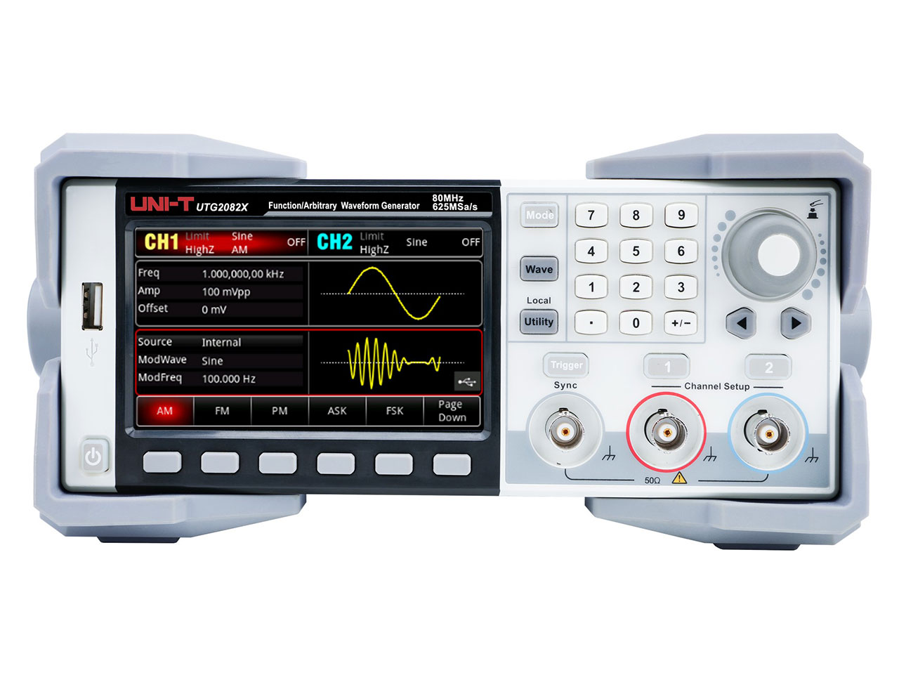 UTG2082X 80MHz 2Ch Advanced-Series Arbitrary Waveform Generator