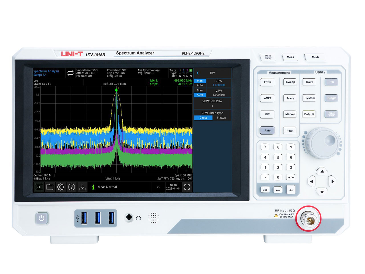 1.5GHz Advanced-Series Spectrum Analyzer