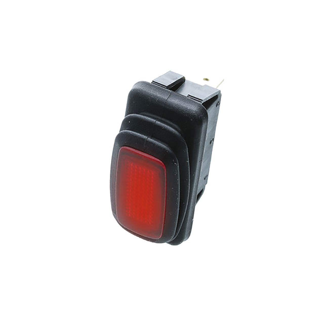 IP65 Mid-Size Rocker - 3P SPST OFF-ON Red Bulb