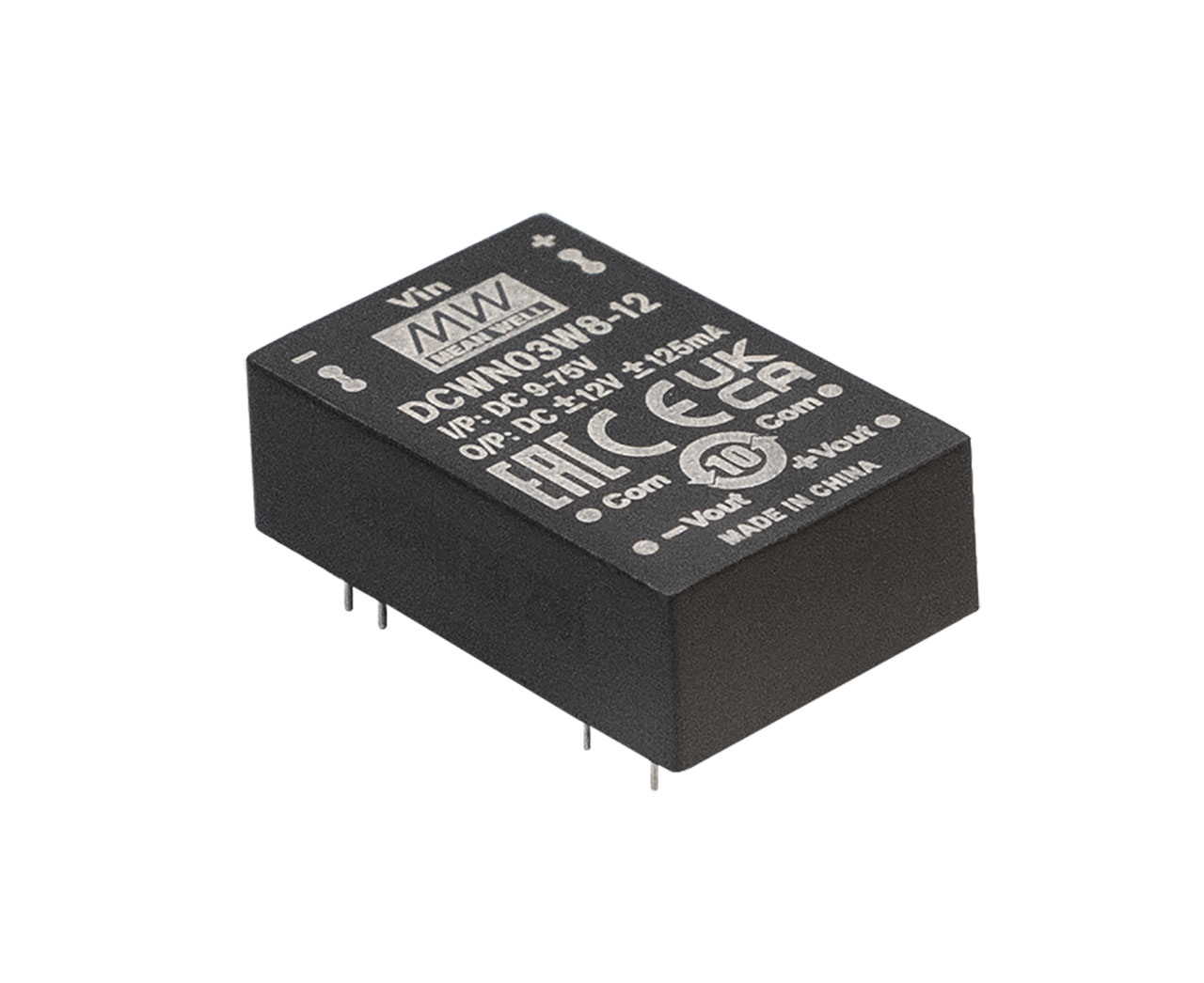 DC-DC CONV,3W,+/-15V@+/-0.1A,9-75Vin,3KV ISOL,DIP-24,CE/EAC/