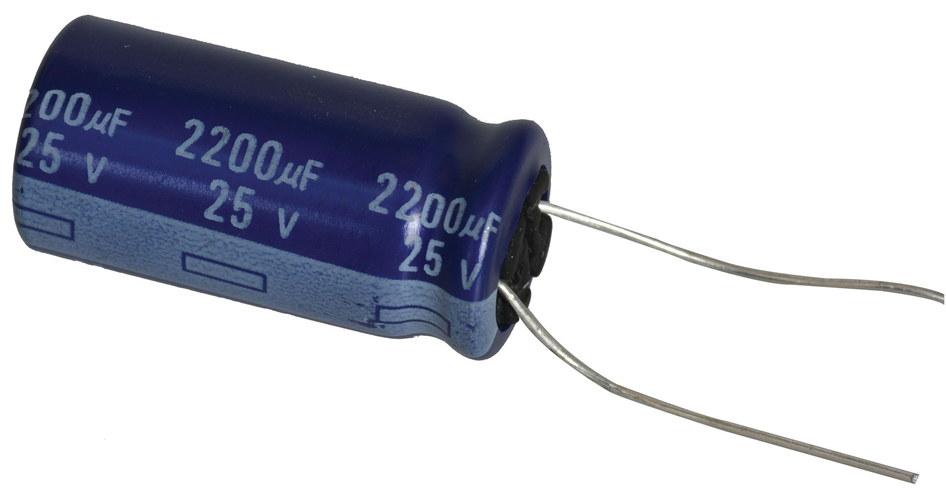 2200 uF 25 Volt Radial Capacitor