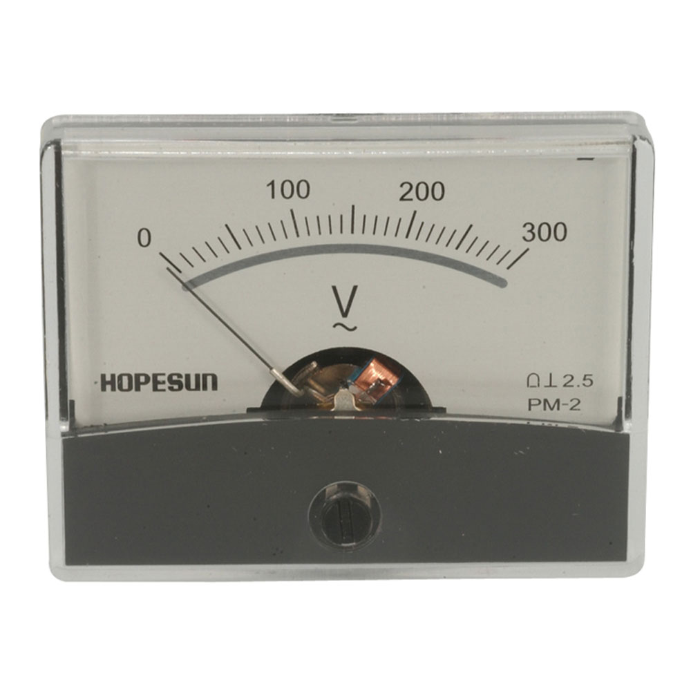 Analog Voltage Panel Meter 300 Volt AC 2.4 X 1.9