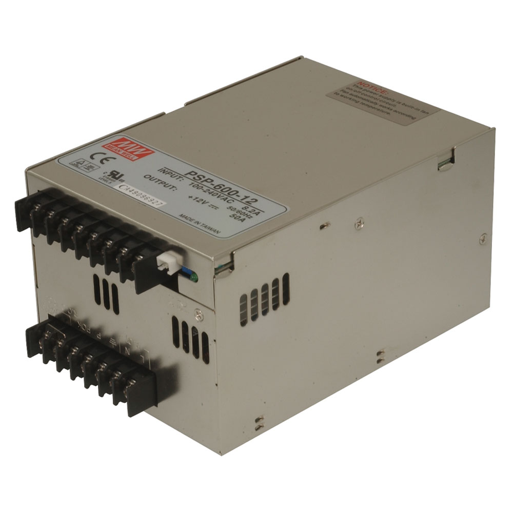 AC to DC Power Supply Single Output 12 Volt 50 Amp 600 Watt with PFC and Parallel Function