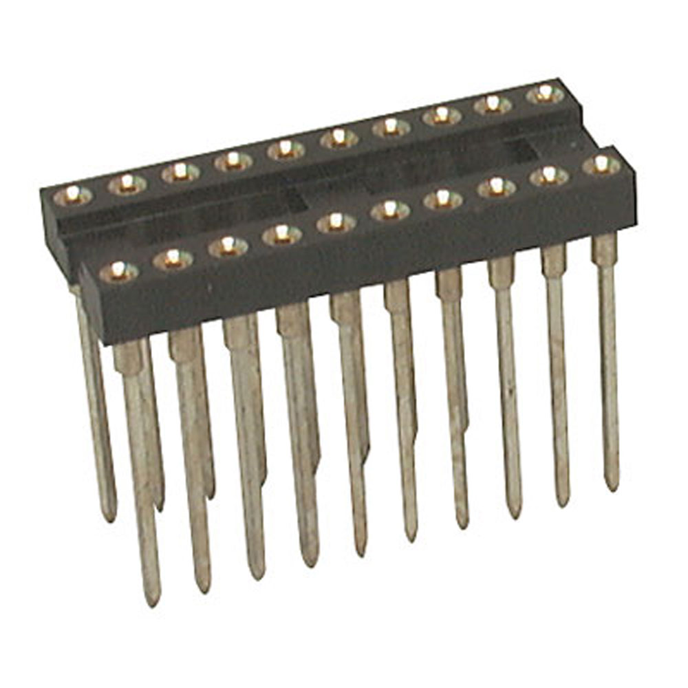 Socket IC 20 Pin Machine Tooled Wire Wrap 0.3" Width 0.515" Lead