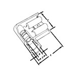 Quick Disconnect Terminal 10-12 AWG Female 19.45mm 9.9mm Tin Mylar Tape