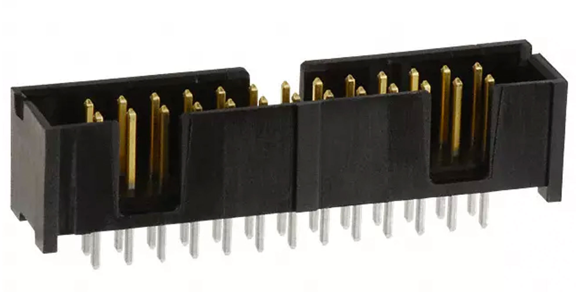 Connector Shrouded Header 26 Position 2.54mm Pitch Solder Straight Thru-Hole