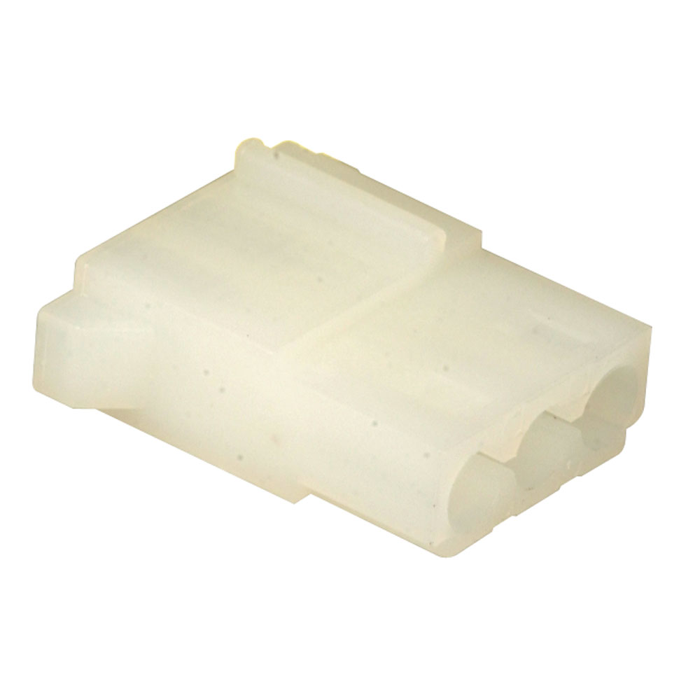 Commercial MATE-N-LOK 3 Position Rectangular Plug Housing for Female Sockets 0.2" (5.08mm) Crimp