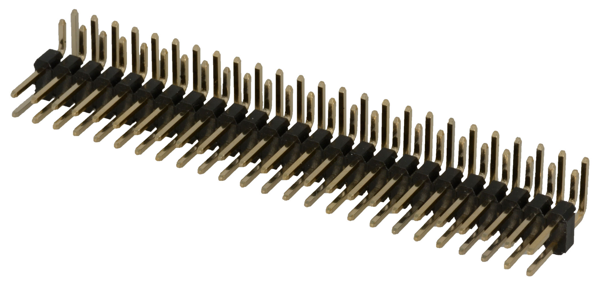 Connector Unshrouded Header 50 Position 2.54mm Solder Right Angle Thru-Hole