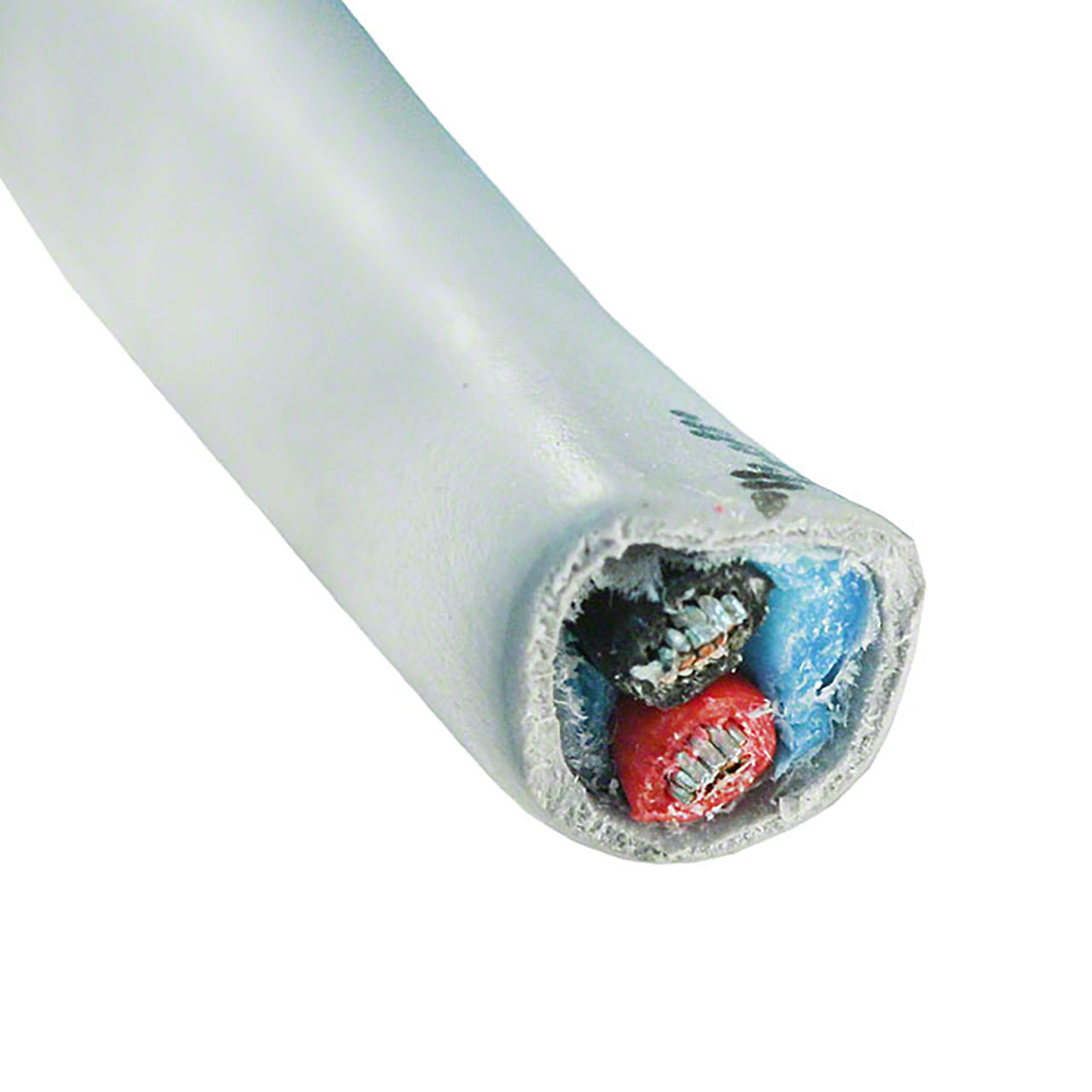 Multi-Conductor Cable 2-Conductor Gray PVC Jacket 18 AWG 100 Feet
