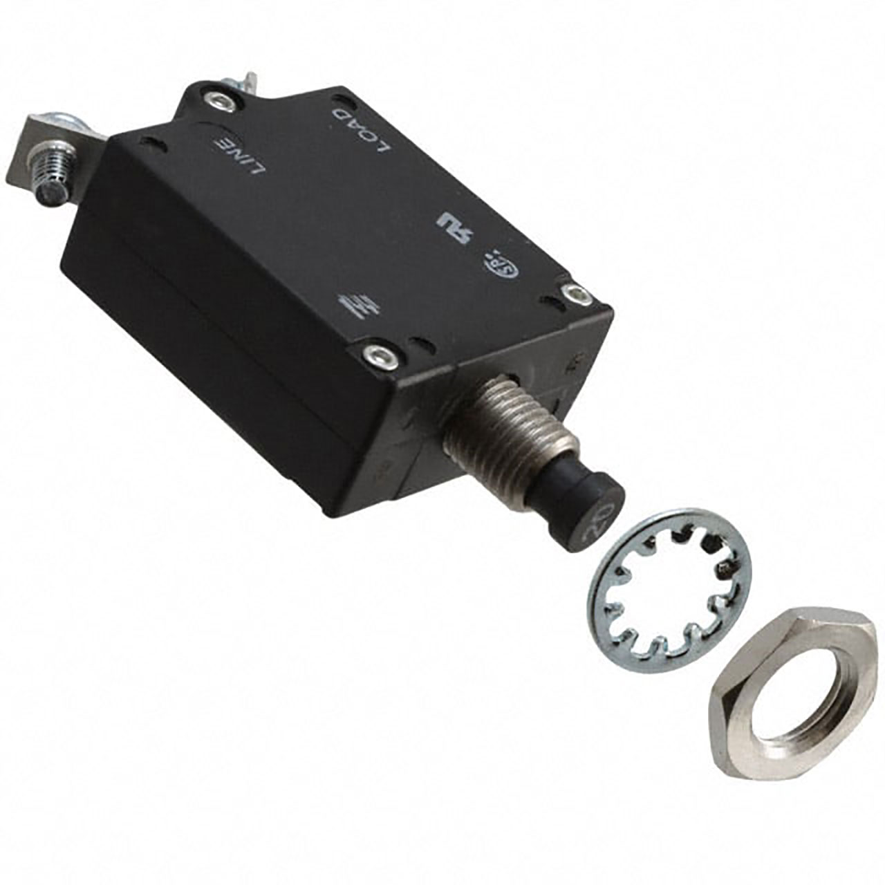 CIRCUIT BREAKER,W23-X1A1G-40, SP,40A,PB,BLACK