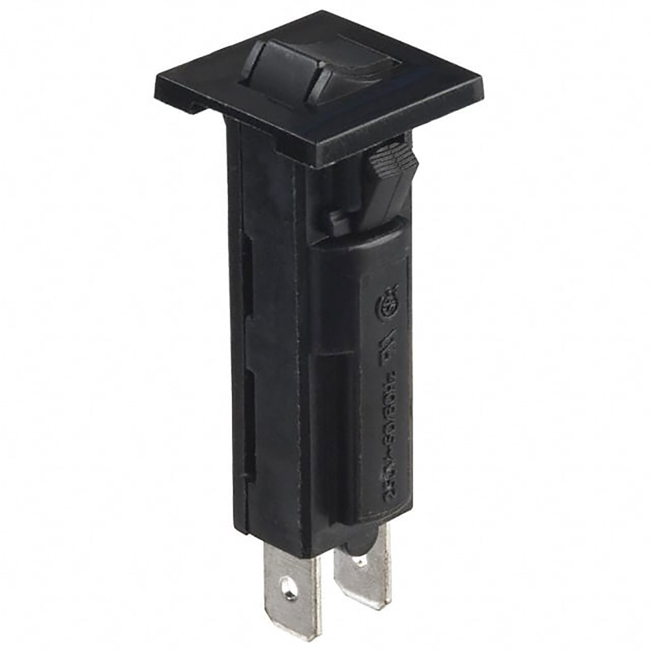 CIRCUIT BREAKER,W28-XQ1A-15, SP,15A,PB,BLACK,3-1393250-0