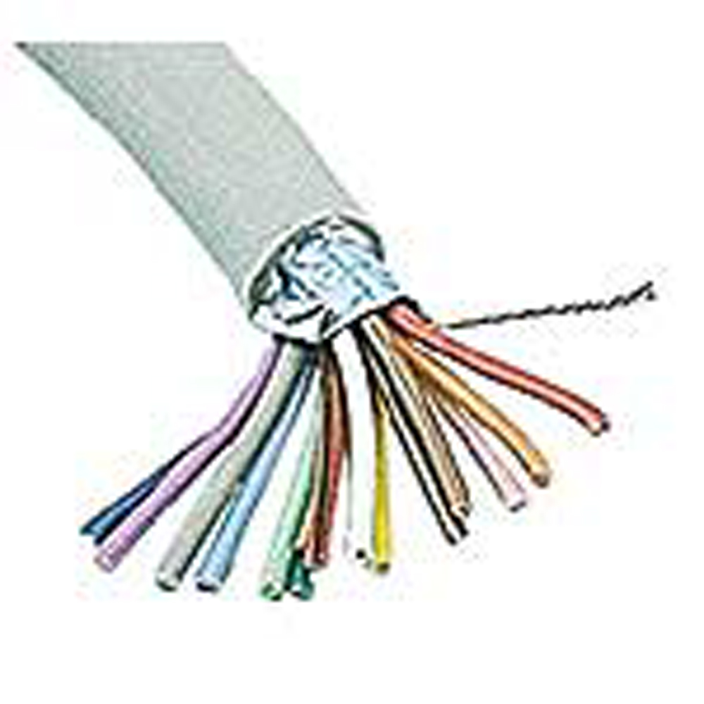Multi-Conductor Cable 9 Conductor Round Gray Stranded Shielded 24AWG 100 Feet