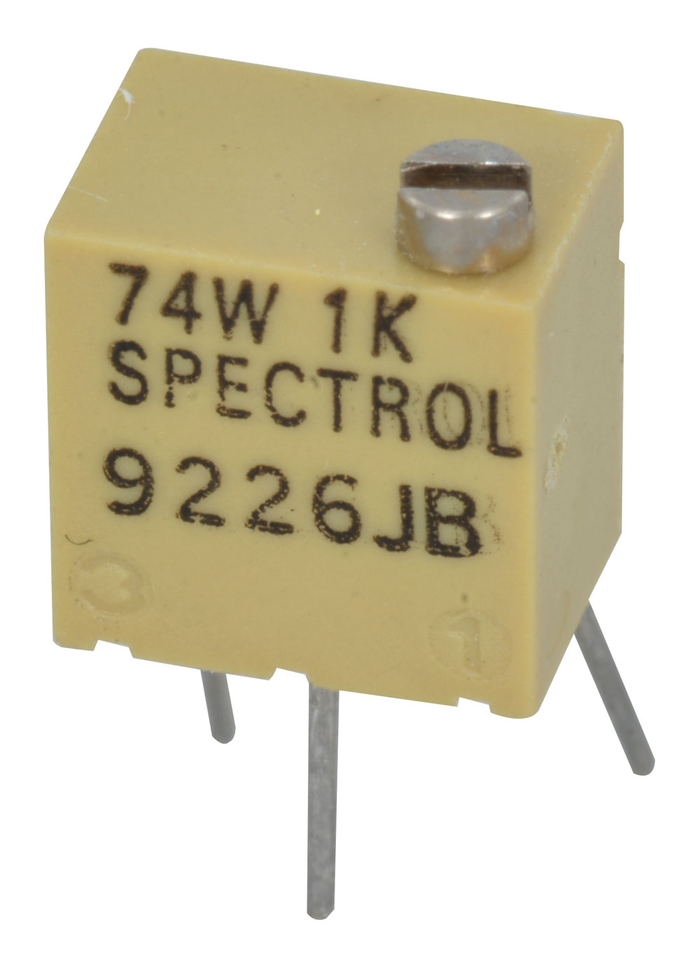 1K Ω 12-Turn 1/4" Square Cermet Trimmer Potentiometer 1/4 Watt &plusmn;10%