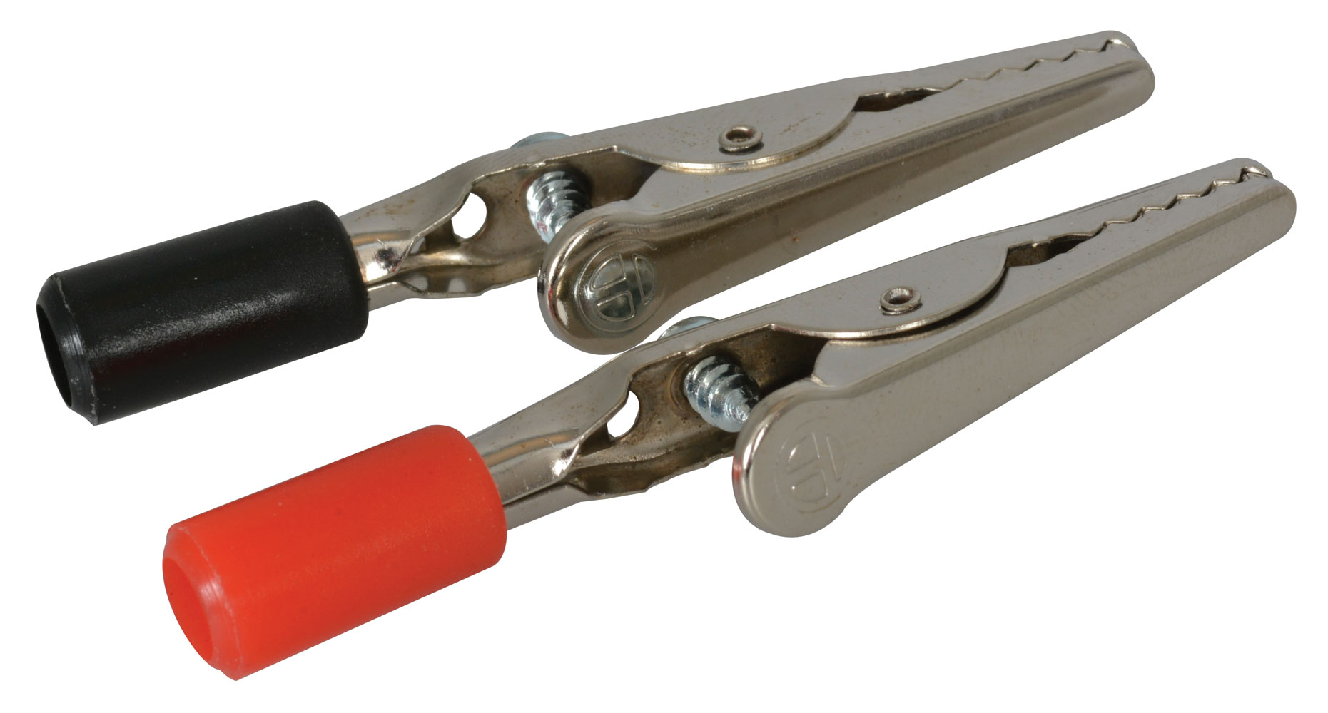 Clip Alligator Clip Crimp One Black One Red 1 Pair