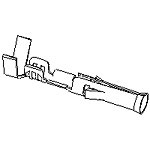 Contact Socket Crimp Straight Cable Mount 18-22 AWG