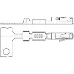 Contact Socket Crimp Straight Cable Mount Loose Piece