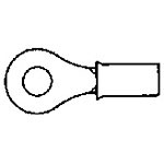 Ring Tongue Terminal 14-16 Amp 14.99mm 7.92mm Tin Loose Piece