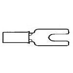 Single Spade Tongue Terminal 16-22 AWG 19.13mm 7.54mm Tin Loose Piece