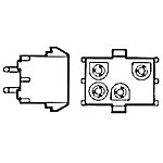 Connector Socket 15 Position 6.35mm Solder Straight Thru-Hole 15 Terminal 1 Port