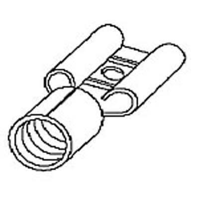 Quick Disconnect Terminal 18-22 AWG Female 14.6mm 6mm Tin Loose Piece