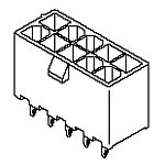 Connector Wire to Board Header 18 Position 4.2mm Solder Straight Thru-Hole Tray