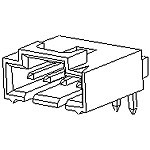 Connector Shrouded Header 4 Position 2.54mm Solder Right Angle Thru-Hole