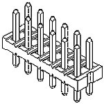 Connector Unshrouded Header 8 Position 2 mm Solder Straight Thru-Hole Milli-Grid&trade;