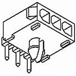 Connector Power Pin 3 Position 4.14mm Solder Right Angle Through Hole 3 Terminal 1 Port